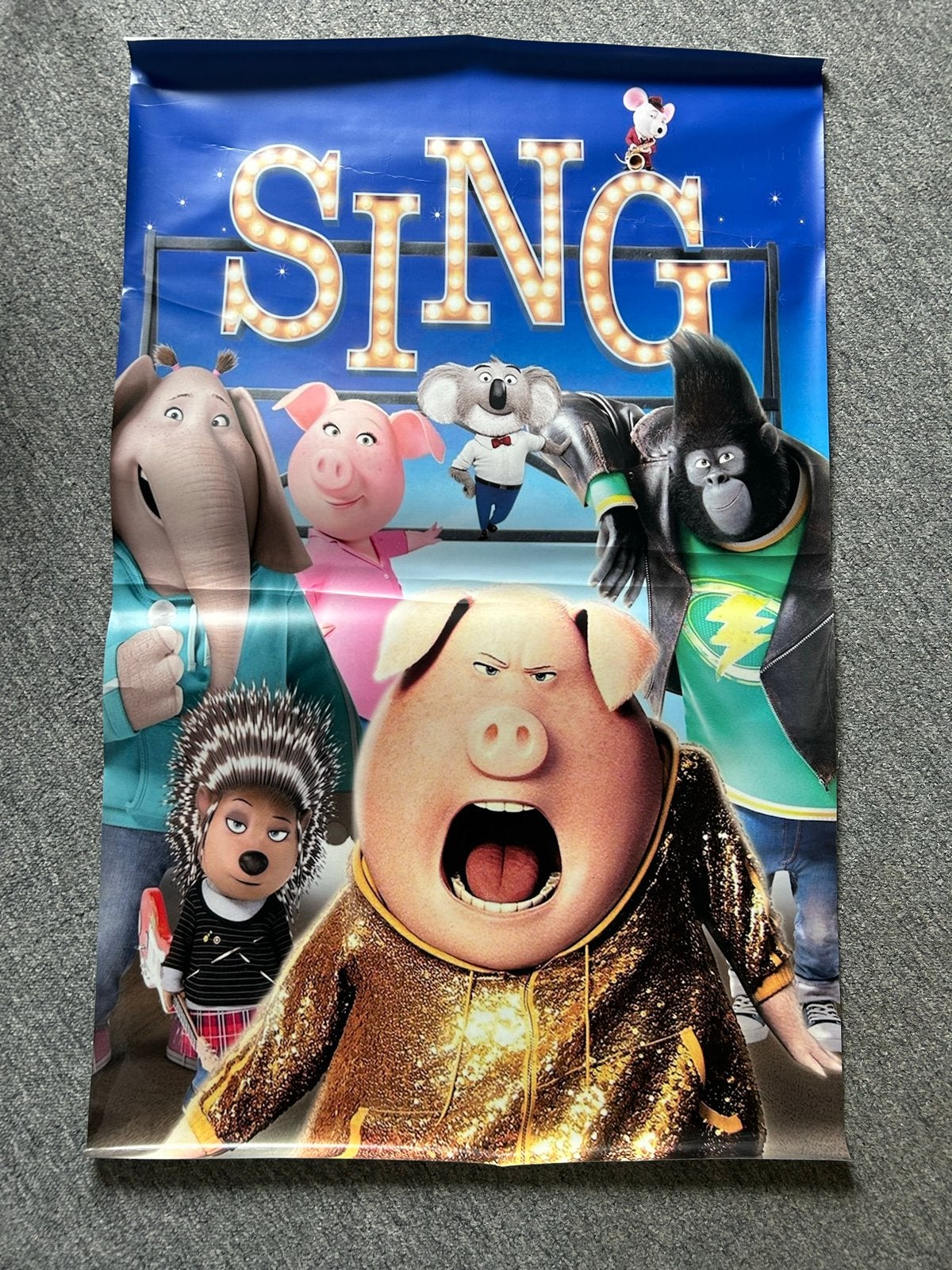 Sing Film Poster, Verzamelen, Posters, Ophalen of Verzenden, A1 t/m A3, Film en Tv, Rechthoekig Staand