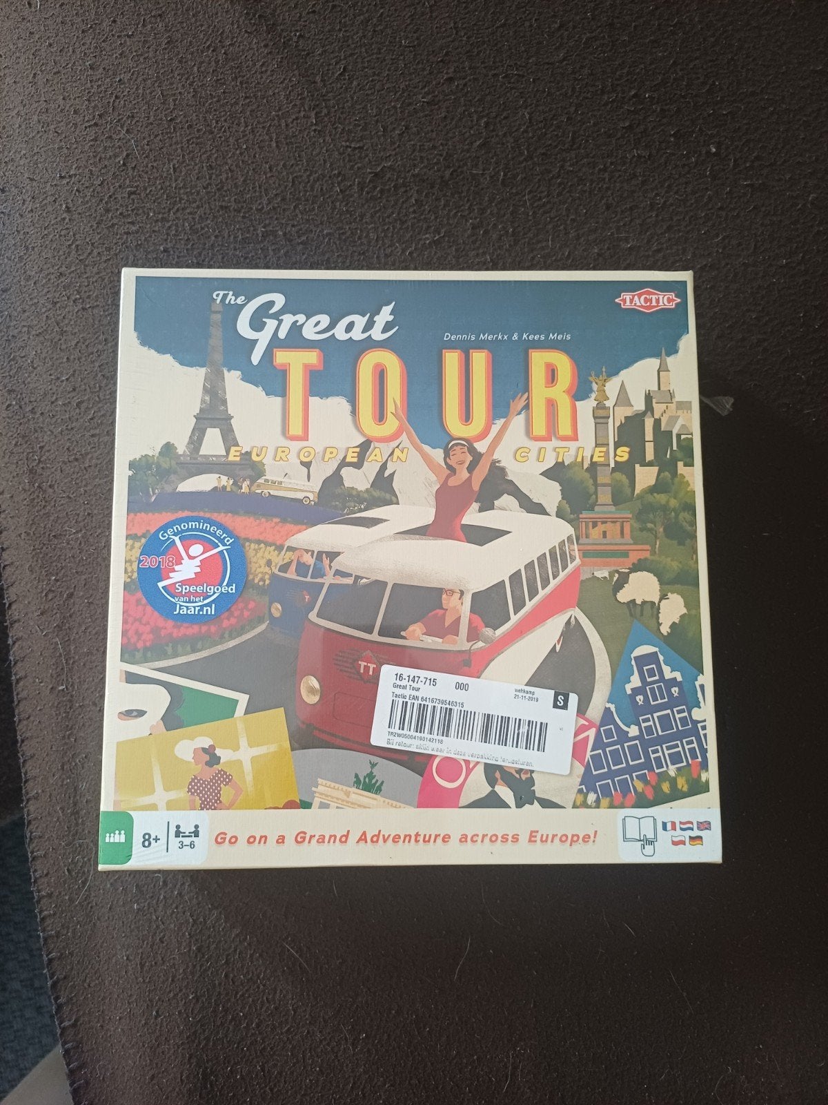 The Great Tour European Cities Bordspel - Nieuwstaat, Vijf spelers of meer, Ophalen of Verzenden, Nieuw