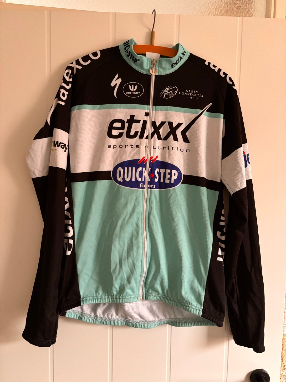 Etixx Quick-Step Fietsjack XXL - Zo goed als nieuw, Ophalen of Verzenden, Zo goed als nieuw, Helm