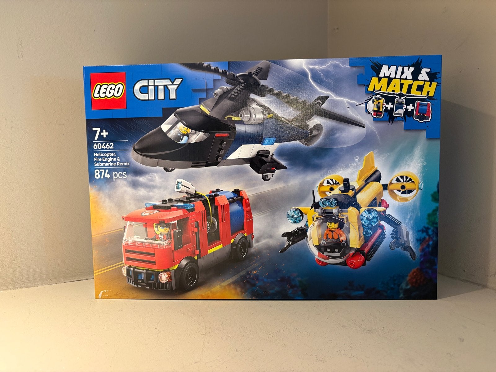 LEGO City 60462 Helicopter Brandweer & Onderzeeër Remix, City, Lego, Nieuw, Ophalen of Verzenden