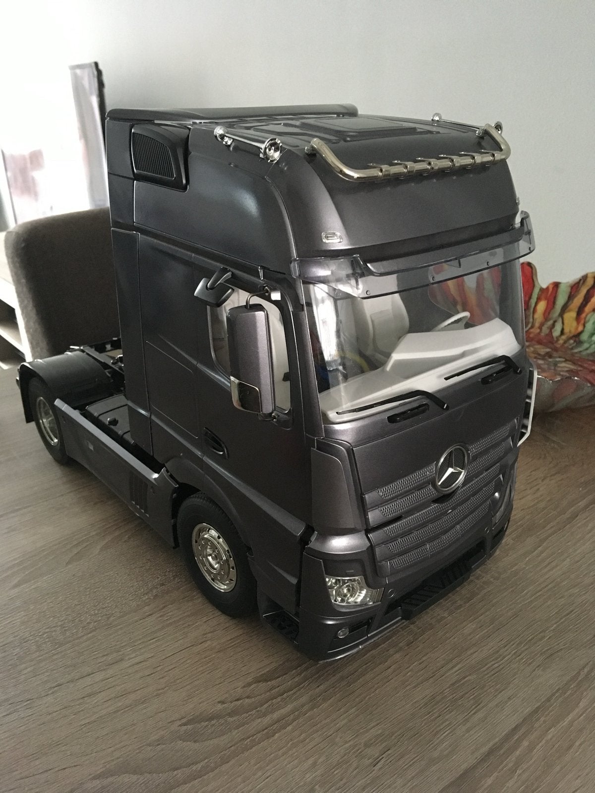 Tamiya Actros 4x2 uitgebreid project met veel extra, Elektro, Schaal 1:14, Ophalen of Verzenden, Zo goed als nieuw