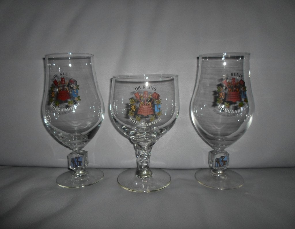 Bierglazen Hoegaarden De Kluis, Ophalen of Verzenden, Zo goed als nieuw, Glas of Glazen, Overige merken