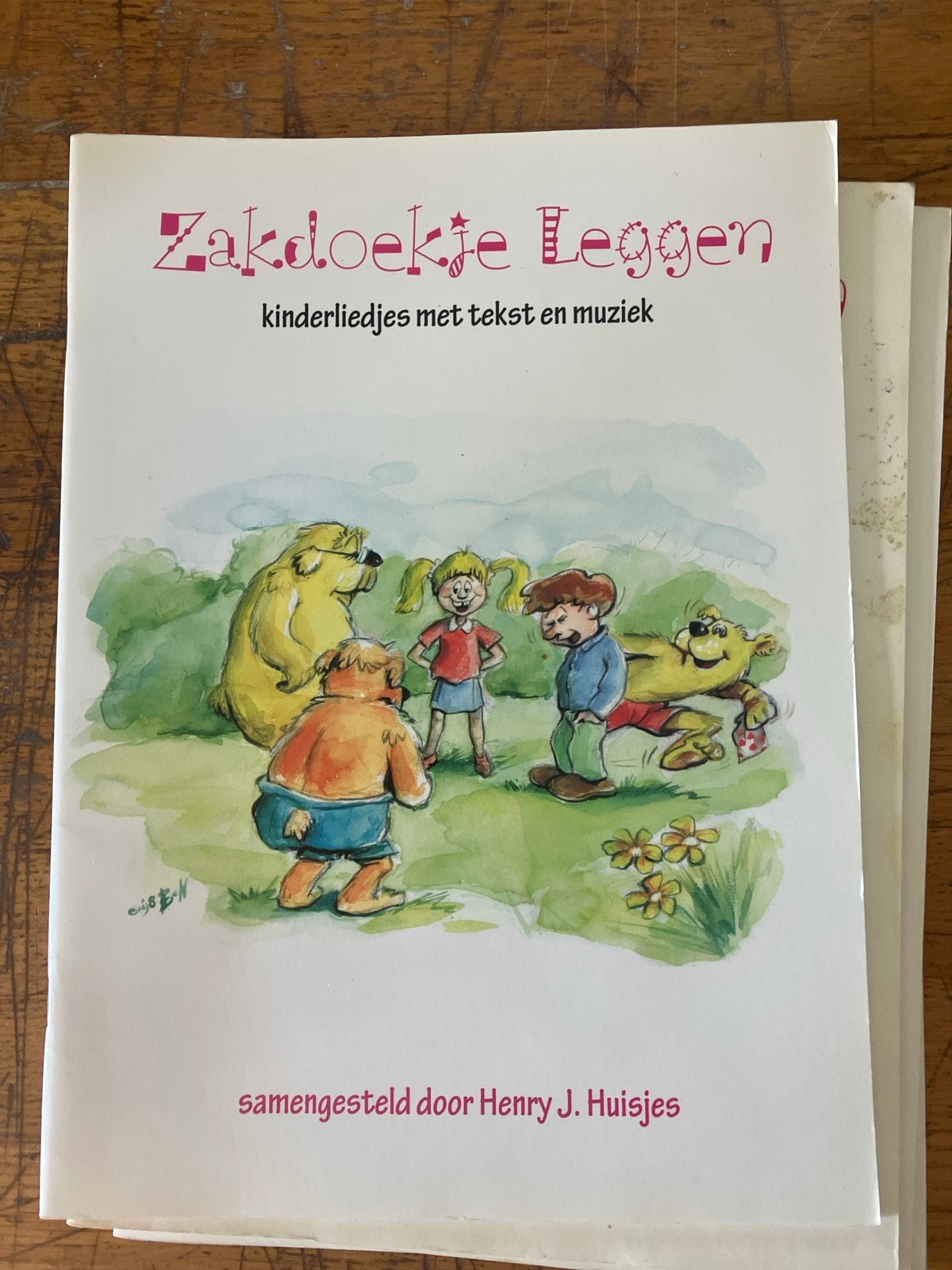 Zakdoekje Leggen: Kinderliedjes met tekst en muziek, Ophalen of Verzenden, Zo goed als nieuw