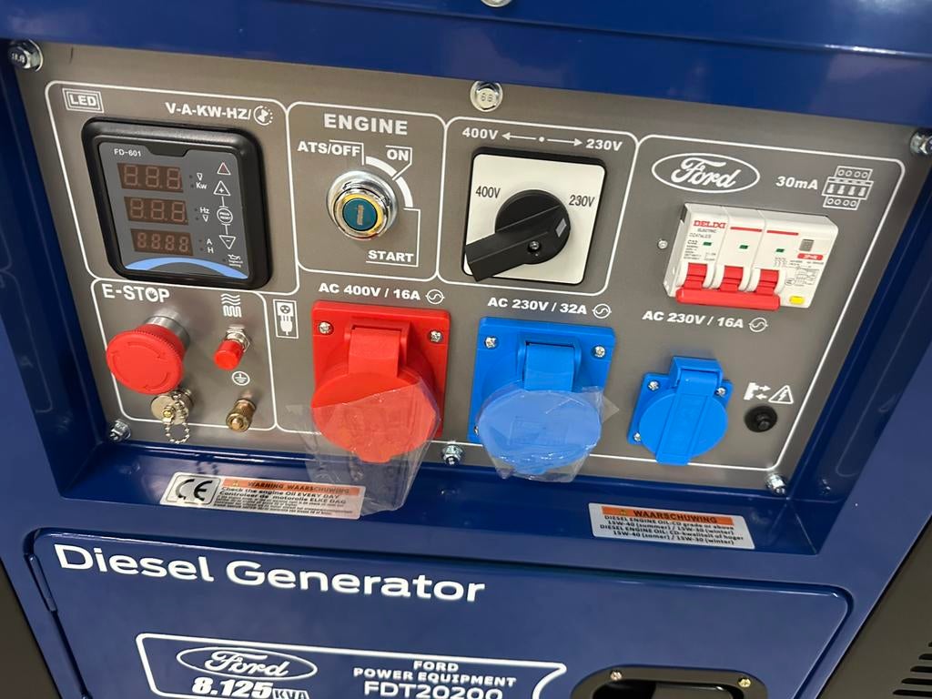 Ford FDT20200 l dieselgenerator l Nieuw l 4 stuks, Doe-het-zelf en Verbouw, Aggregaten, Ophalen of Verzenden, Zo goed als nieuw