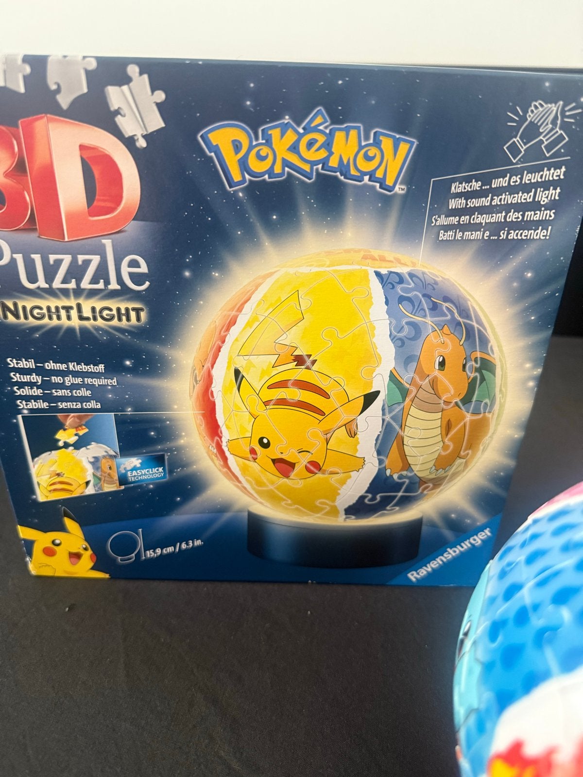 Ravensburger 3D Puzzel Bal Pokémon Nachtlamp - Zo goed als n, Ophalen of Verzenden, Meer dan 50 stukjes, Zo goed als nieuw, 6 jaar of ouder