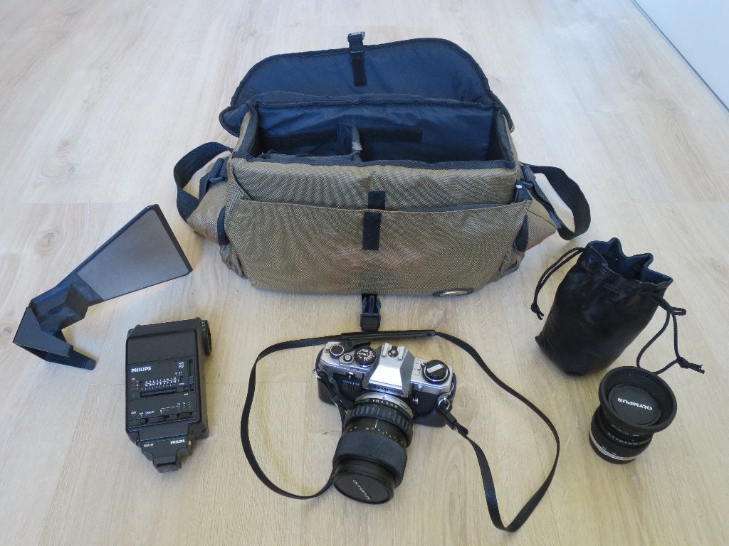 Olympus OM 10 fotoset, Ophalen, Gebruikt, Spiegelreflex, Olympus