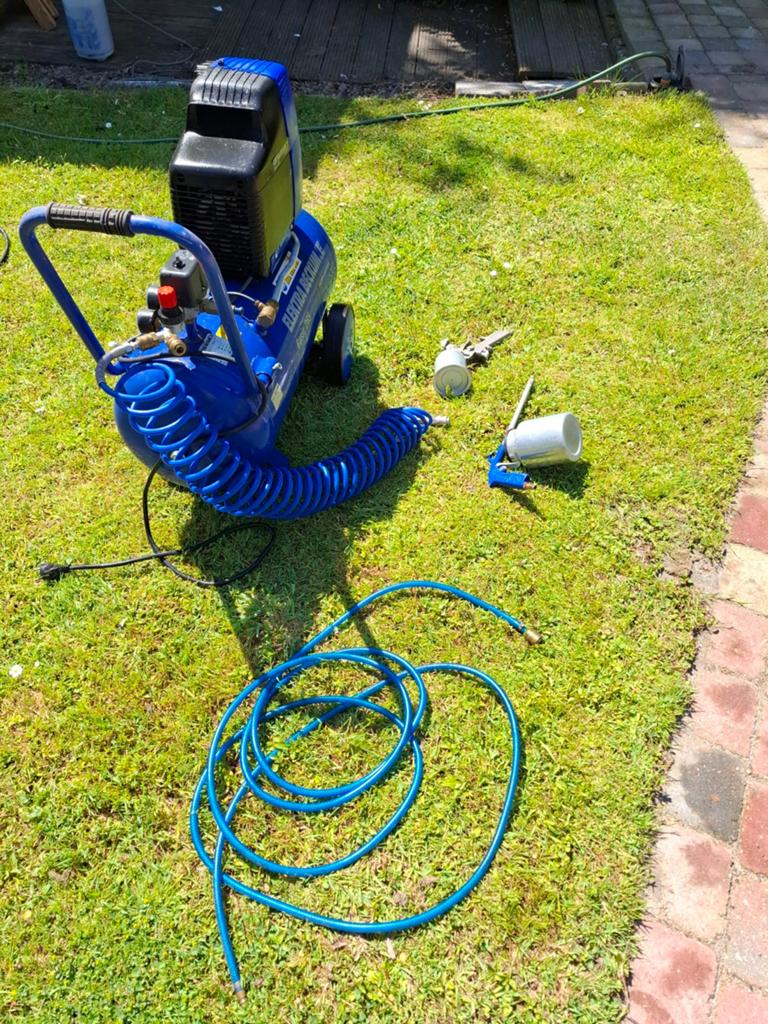 Elektra Beckum Basic 285 Compressor met accessoires, Ophalen of Verzenden, Gebruikt, 200 tot 400 liter/min, Mobiel