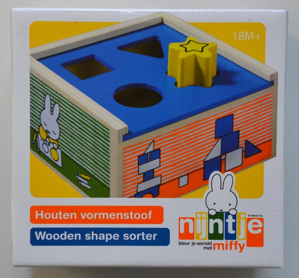 Nieuw houten vormenstoof Nijntje Miffy 18 maanden, Ophalen of Verzenden, Nieuw, Ontdekken