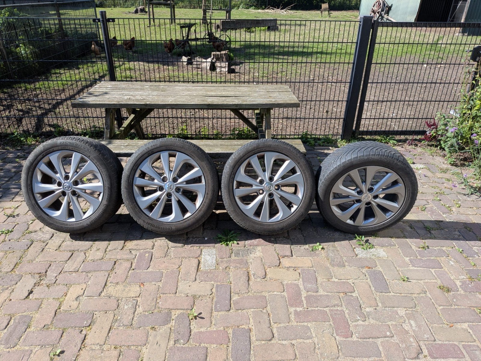 Toyota velgen met winterbanden set 17" Auris, Ophalen, Gebruikt, Banden en Velgen, 17 inch
