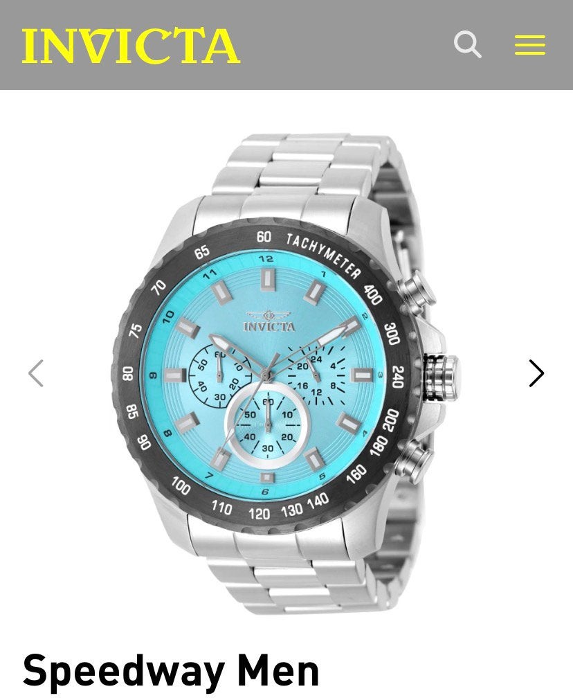 Invicta Speedway Delta Shift Heren Horloge Quartz - Nieuw, Ophalen of Verzenden, Nieuw, Zwart