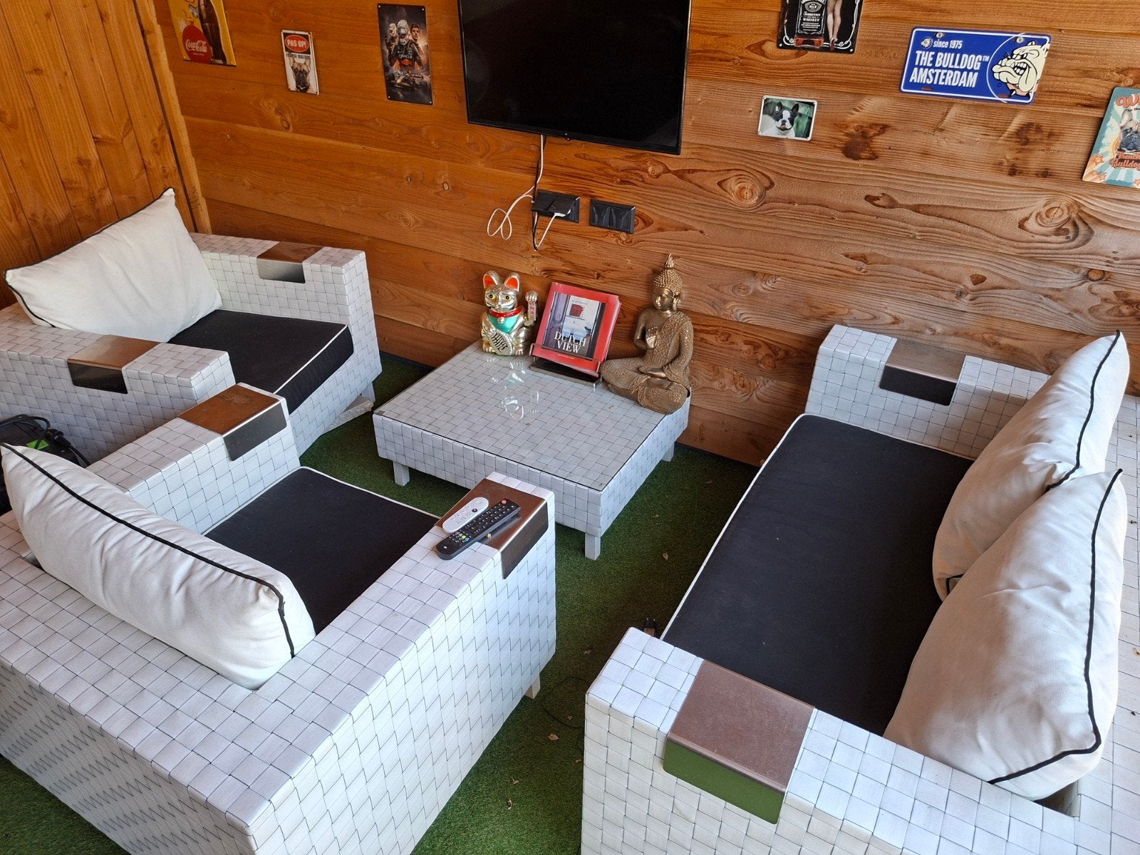 Jan des Bouvrie Loungeset - Zo goed als nieuw, Ophalen, Zo goed als nieuw, Wicker, Bank
