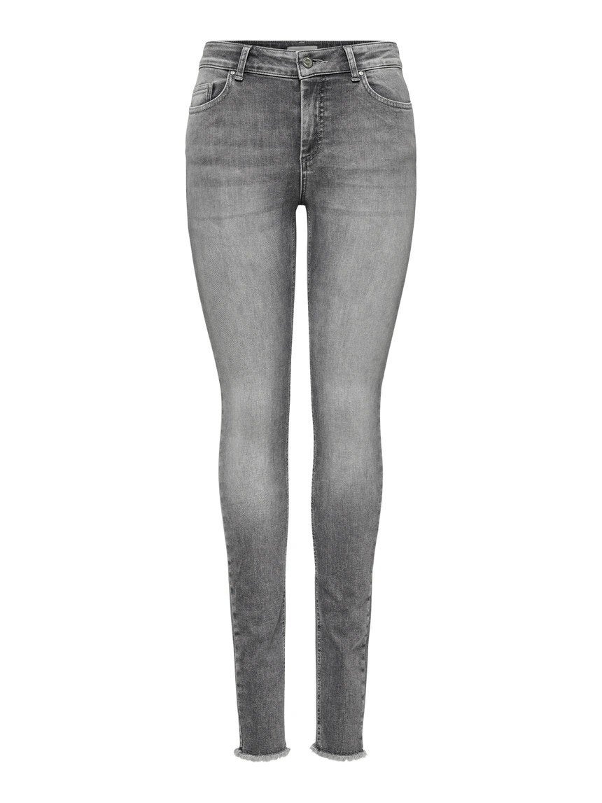 Only blush mid waist skinny fit jeans grijs maat M/30, Only, Ophalen of Verzenden, Zo goed als nieuw, W30 - W32 (confectie 38/40)