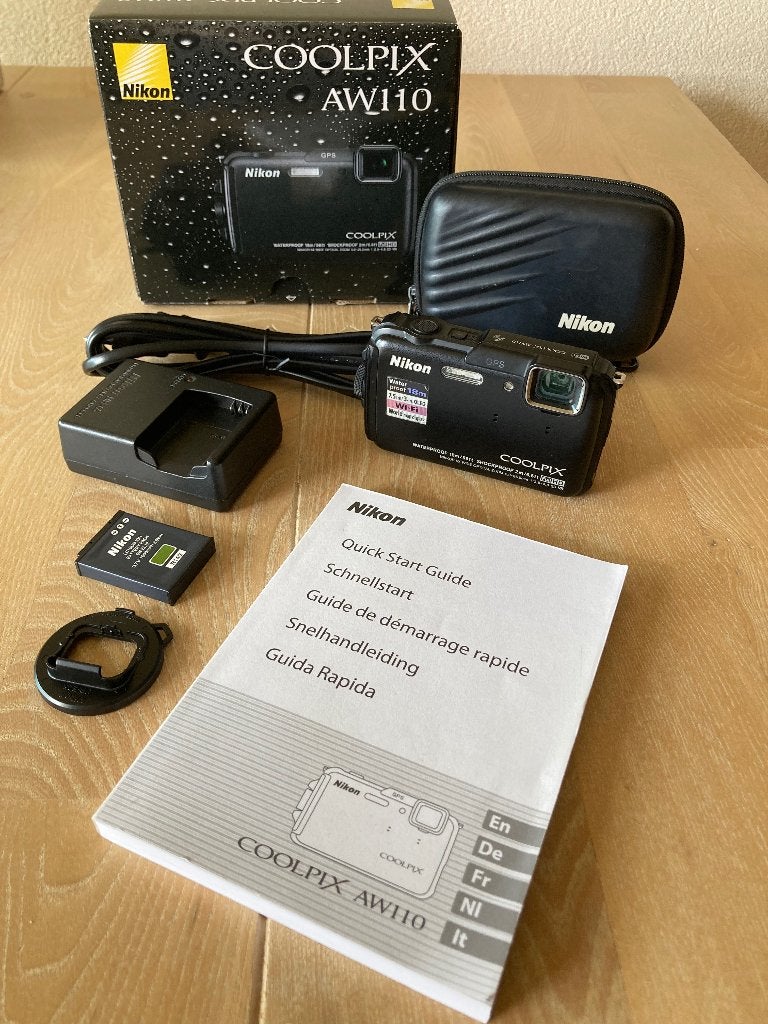 Nikon Coolpix AW110 Onderwatercamera, Verzenden, 16 megapixels, Compactcamera, 4 t/m 7 keer