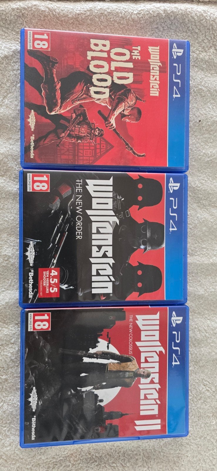 PS4 / PS5 wolfenstein collectie, Vanaf 18 jaar, Shooter, 1 speler, Ophalen of Verzenden