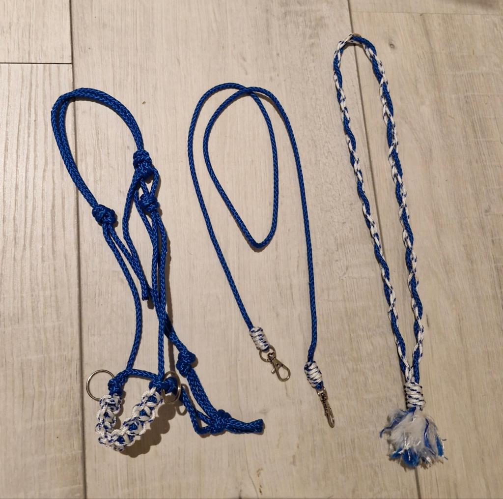 Hobbyhorse touwhalster set blauw/wit, Ophalen of Verzenden, Nieuw, Jongen of Meisje