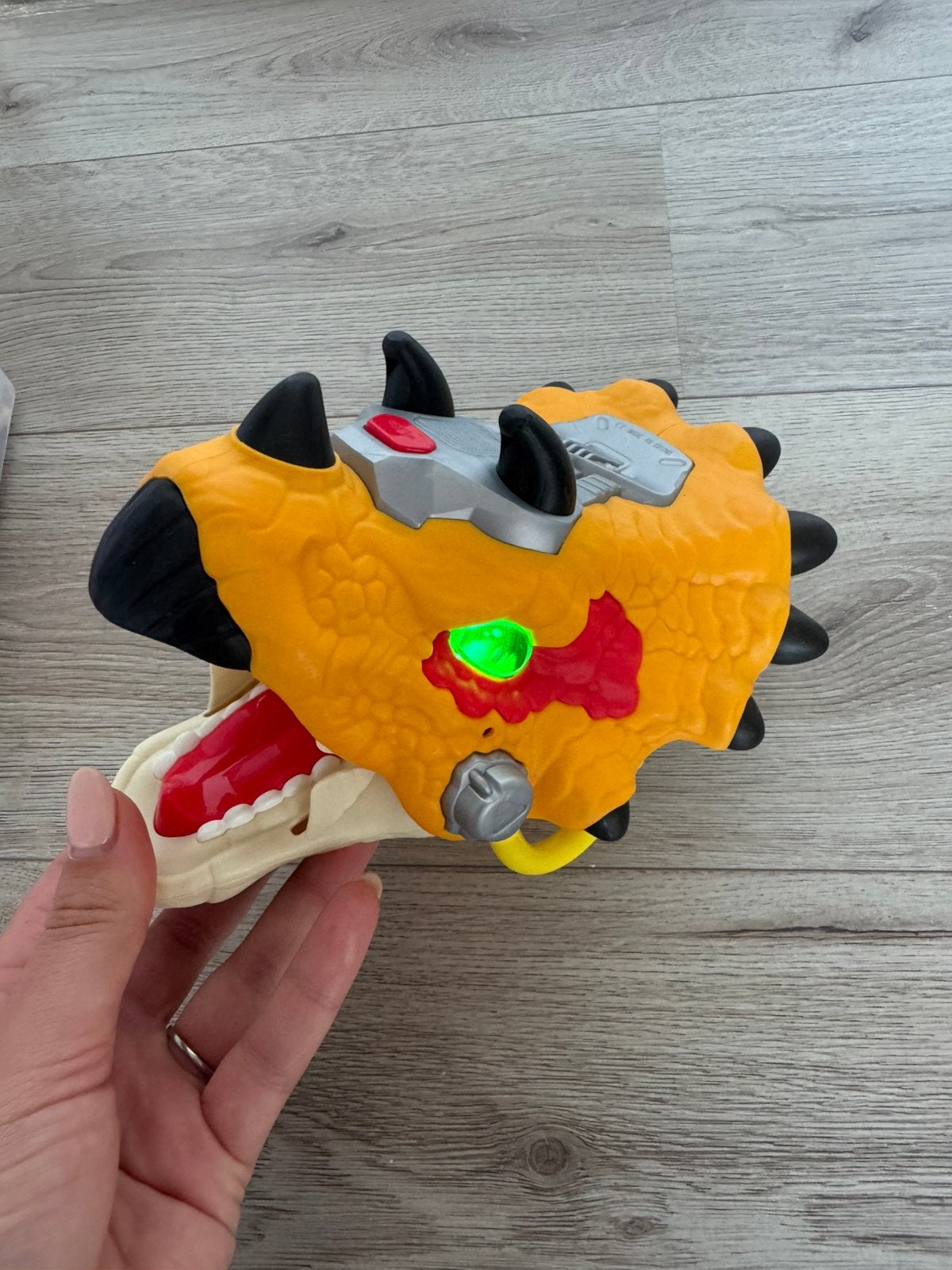 Dino handpop licht en geluid, Ophalen of Verzenden