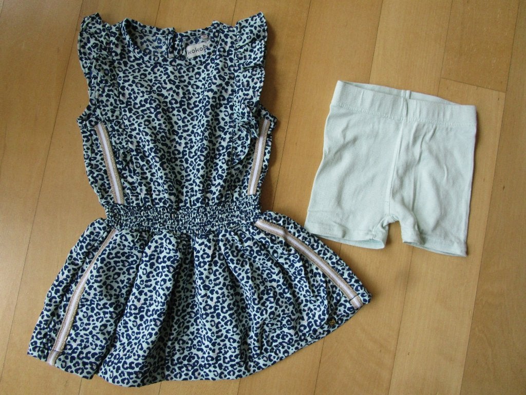 Jurkje + undie maat 80, Kinderen en Baby's, Babykleding | Maat 80, Meisje, Jurkje of Rokje, Koko Noko + Zeeman, Ophalen of Verzenden