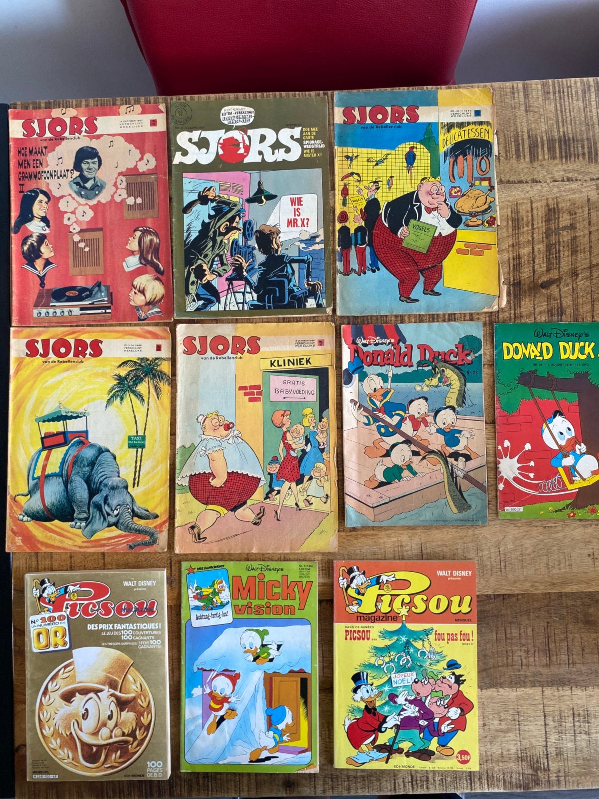 Sjors donald duck disney micky 10x, Meerdere comics, Ophalen of Verzenden, Gelezen, Europa