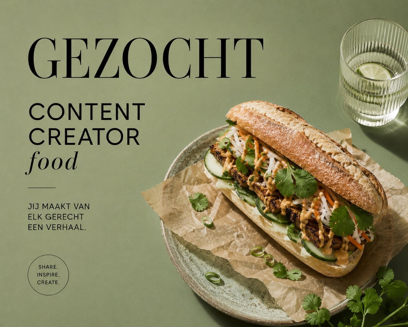 GEZOCHT: Creatieve content creator (Food)