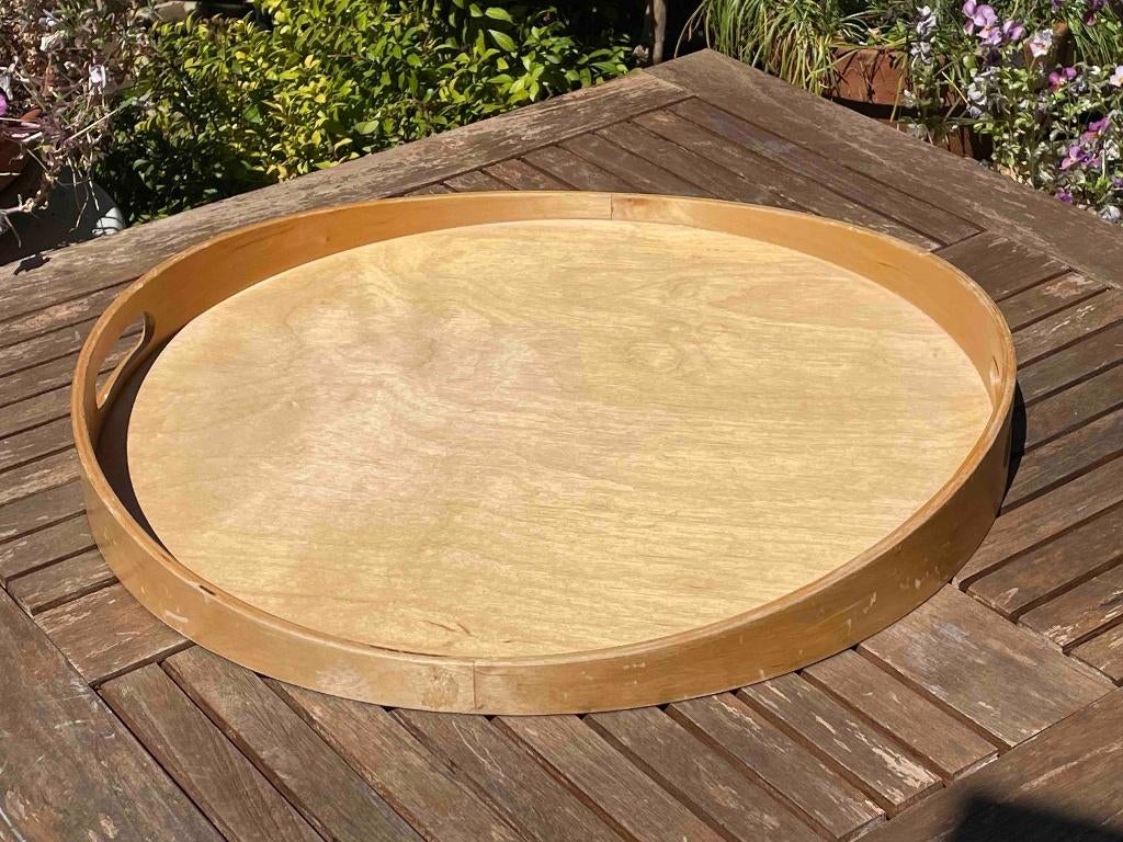 Ikea skala dienblad, Huis en Inrichting, Woonaccessoires | Dienbladen, Gebruikt, Hout, Rond, Ophalen of Verzenden