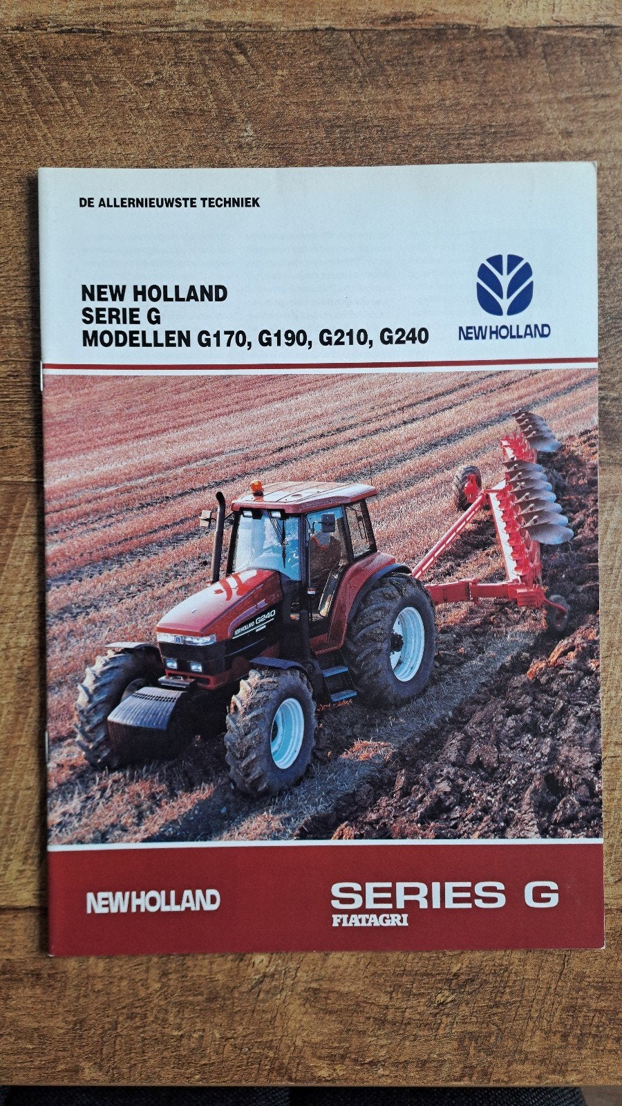 Folder New Holland G serie, FIATAGRI series G tractoren, Ophalen of Verzenden, Zo goed als nieuw, Folder