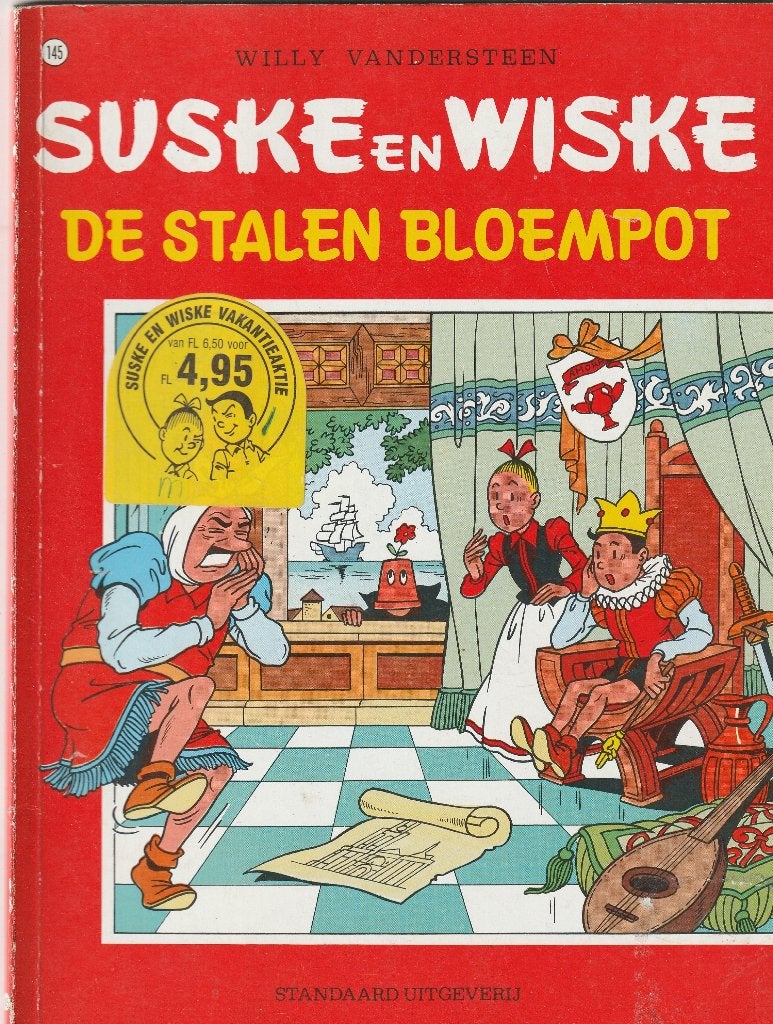 Suske en wiske nr. 145 De stalen bloempot, Eén stripboek, Ophalen of Verzenden