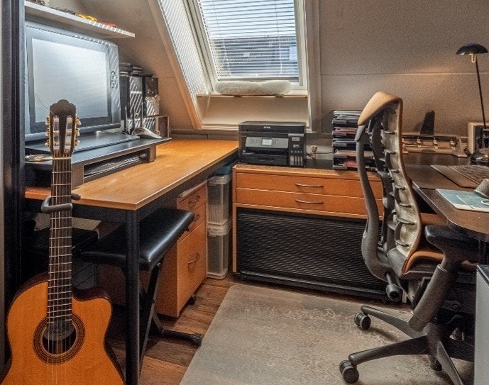 Bureau, ladeblok en bureaukastje, Ophalen, 160 cm, Gebruikt, Scandinavisch