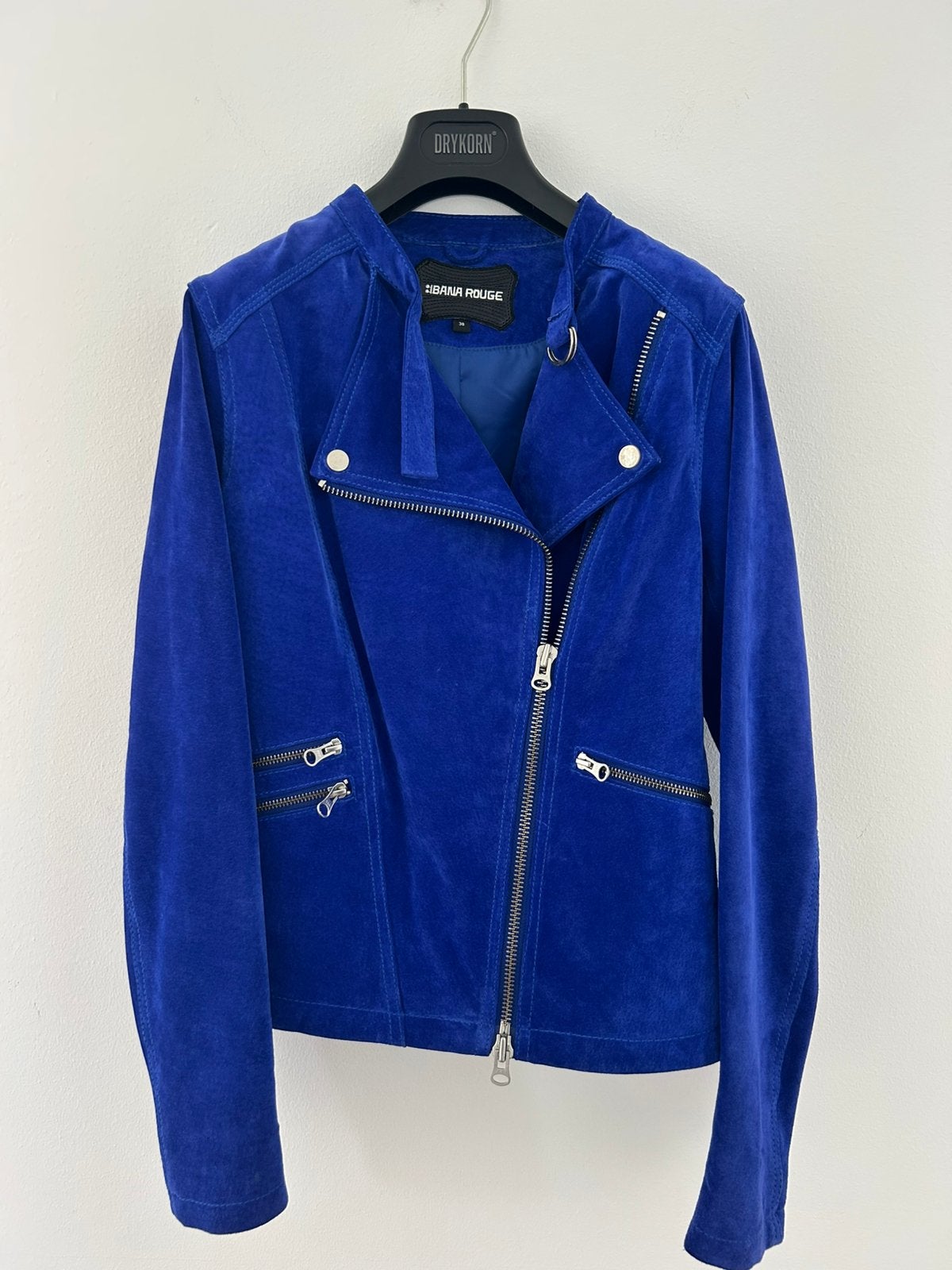 Ibana suede gevoerd jasje maat M, Ophalen of Verzenden, Nieuw, Maat 38/40 (M), Blauw