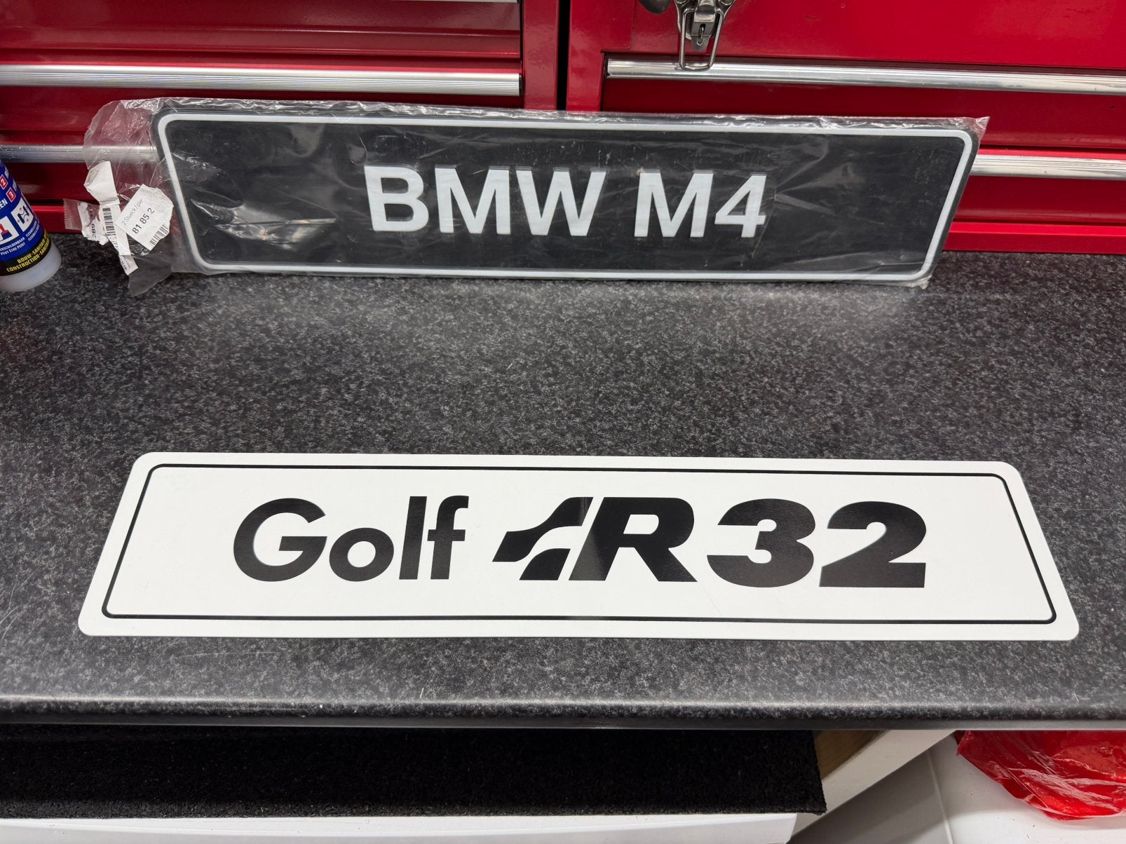 Volkswagen vw Golf R32 dealer plaat kentekenplaat, Ophalen of Verzenden, Nieuw