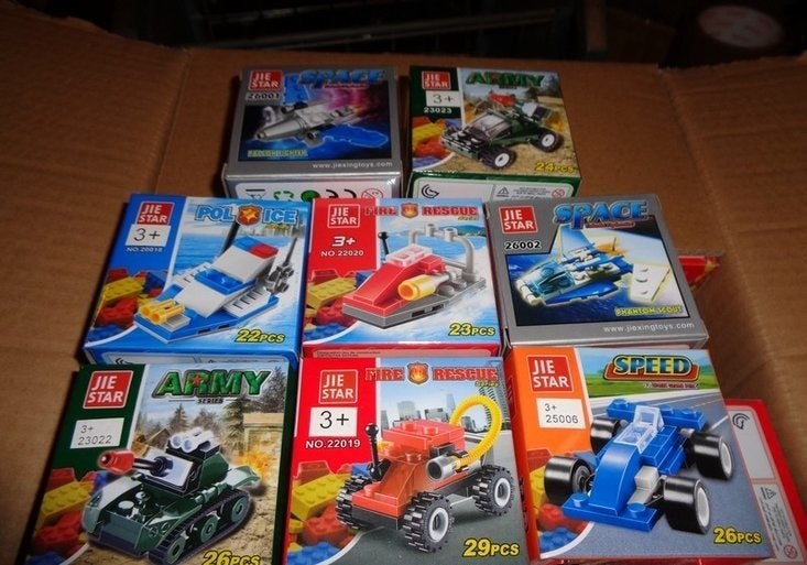 Partij doosjes met bouwstenen, ., Nieuw, Ophalen of Verzenden, .