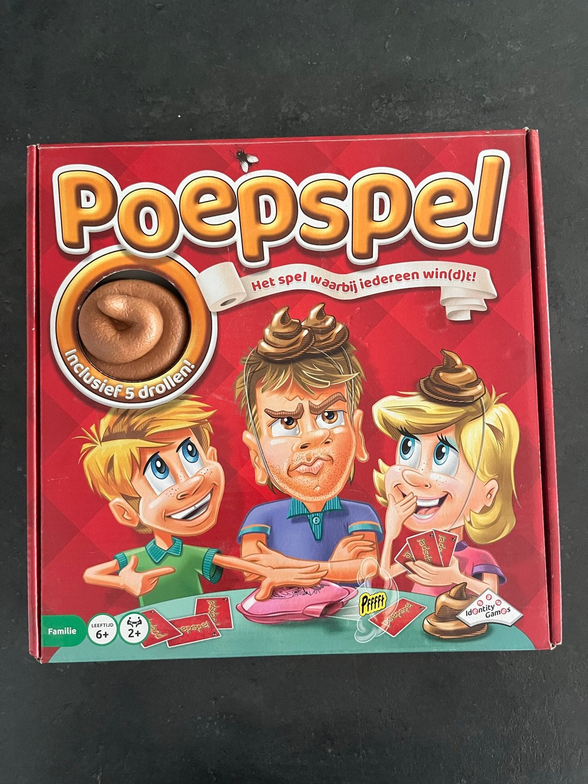 Poepspel: Het hilarische spel voor de hele familie!, Vijf spelers of meer, Ophalen of Verzenden, Zo goed als nieuw