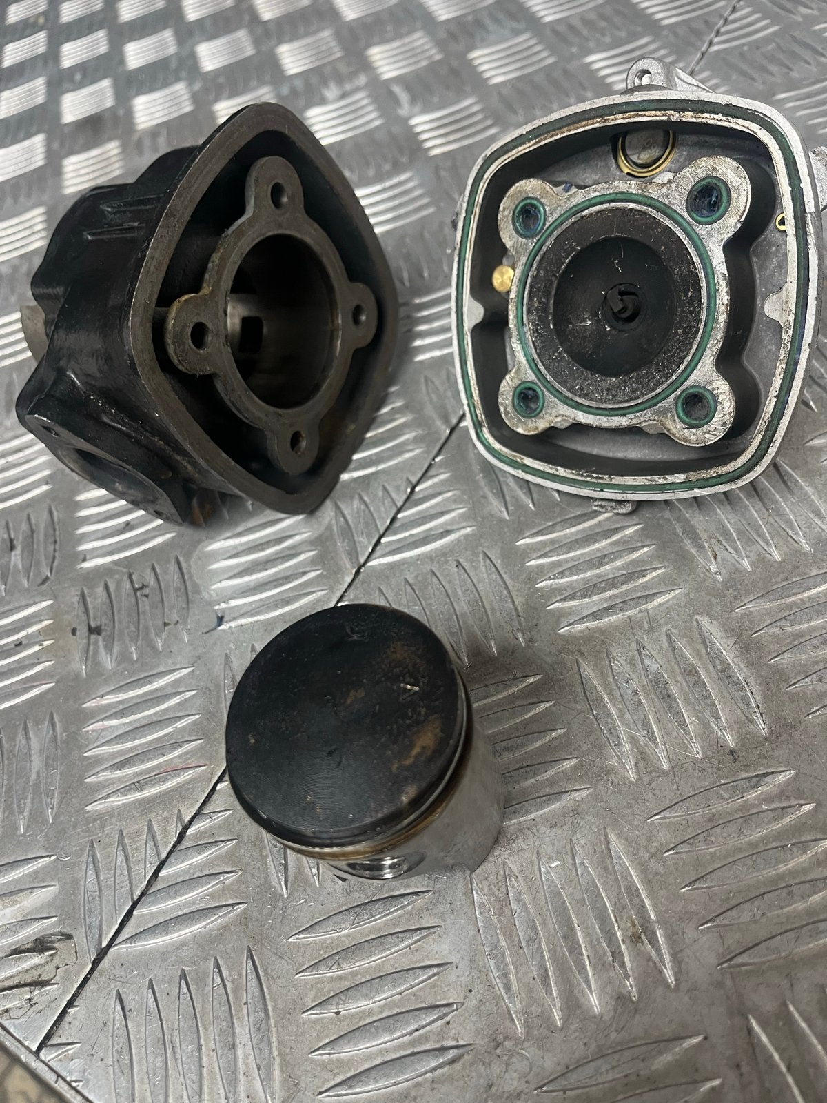 Zip 70cc DR 48mm 2t cilinder met zuiger en kop voor Piaggio, Ophalen of Verzenden, Gebruikt, Cilinder, Piaggio