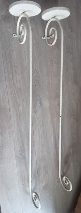 Set kasteel kandelaars, muurbeugels, plantenhangers.165 cm, Ophalen, Gebruikt, Landelijk, Metaal
