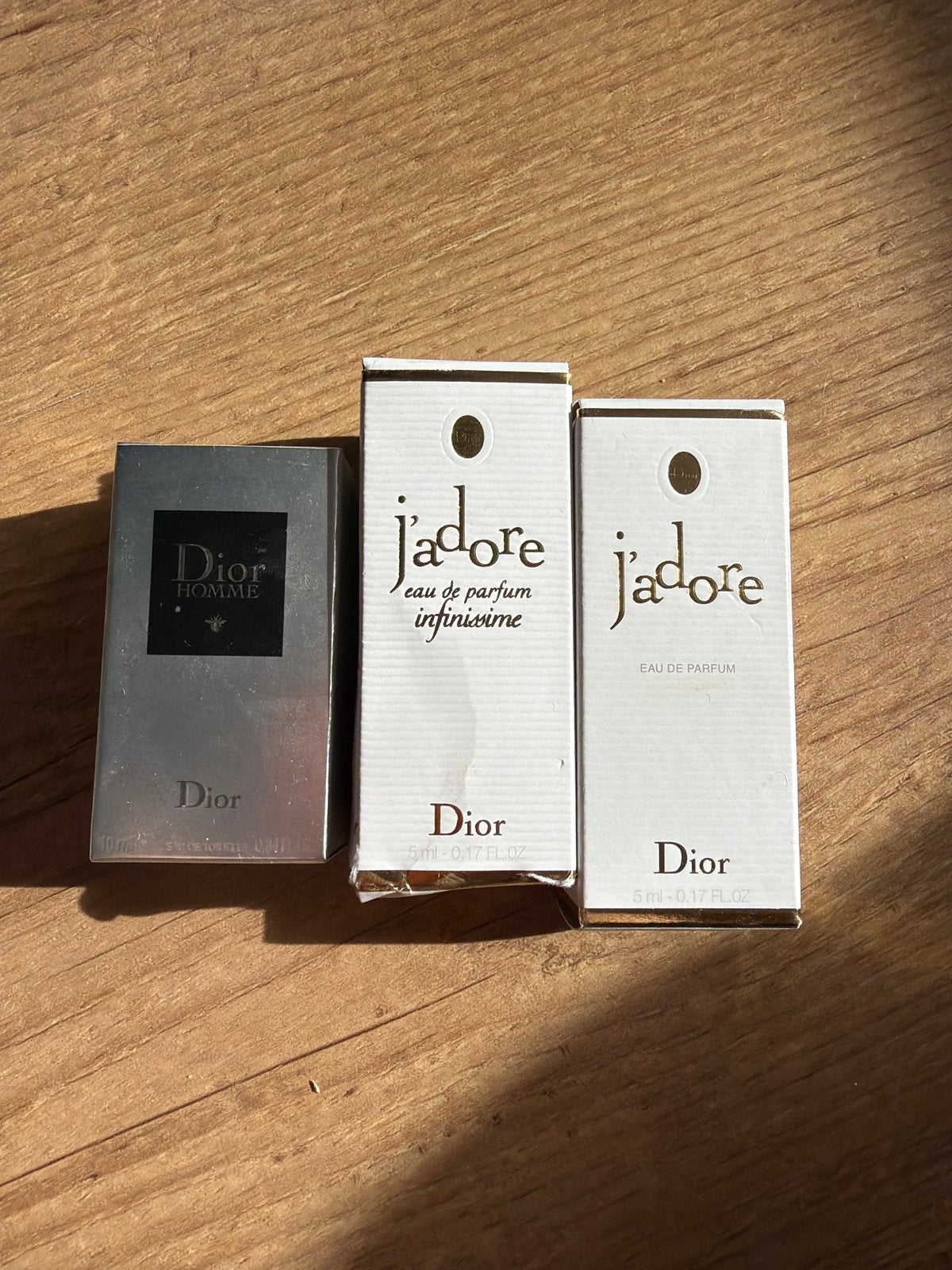 Dior Mini Parfums: J'adore en Dior Homme, Ophalen of Verzenden, Nieuw