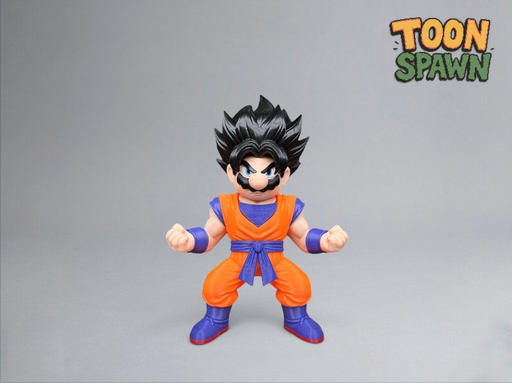 Mario Goku – Super Mario x Dragon Ball Mash‑up – 30 cm, Ophalen of Verzenden, Nieuw, Overige typen