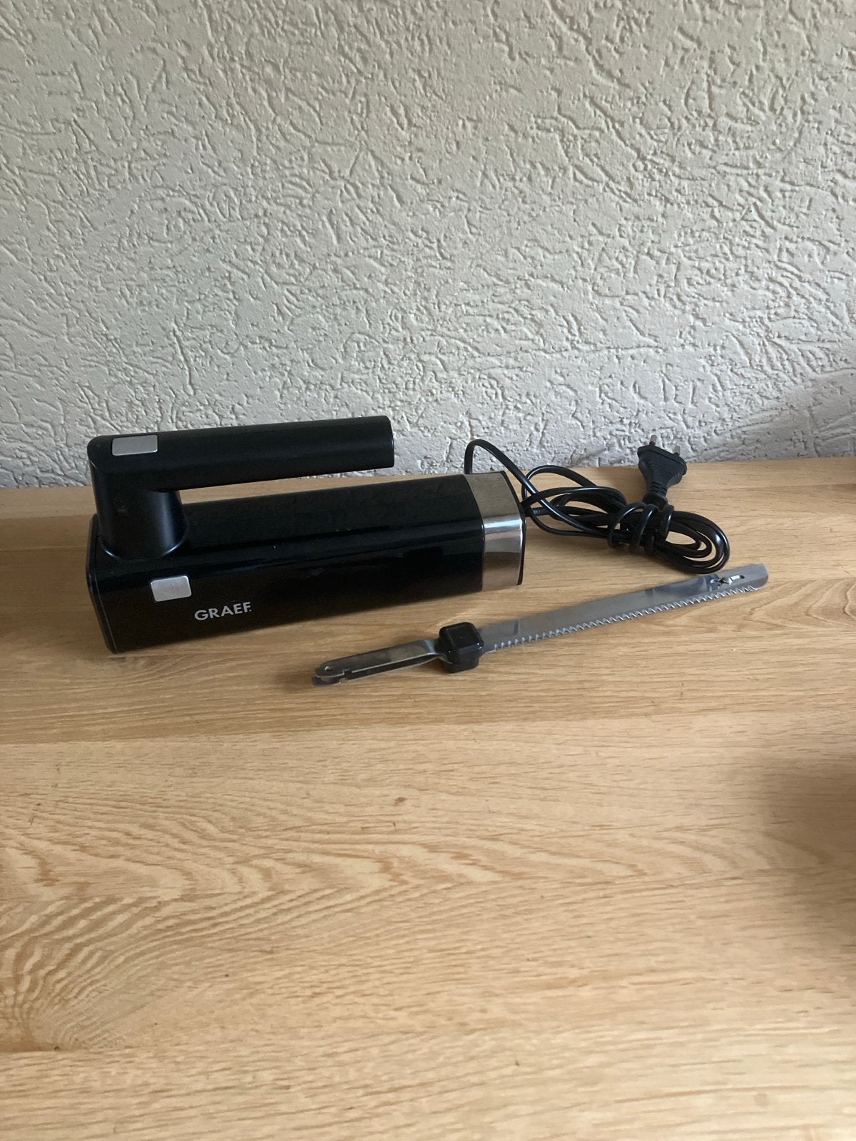 Graef EK502EU Elektrisch Mes - Zwart, Overige typen, Verzenden, Zo goed als nieuw, Zwart