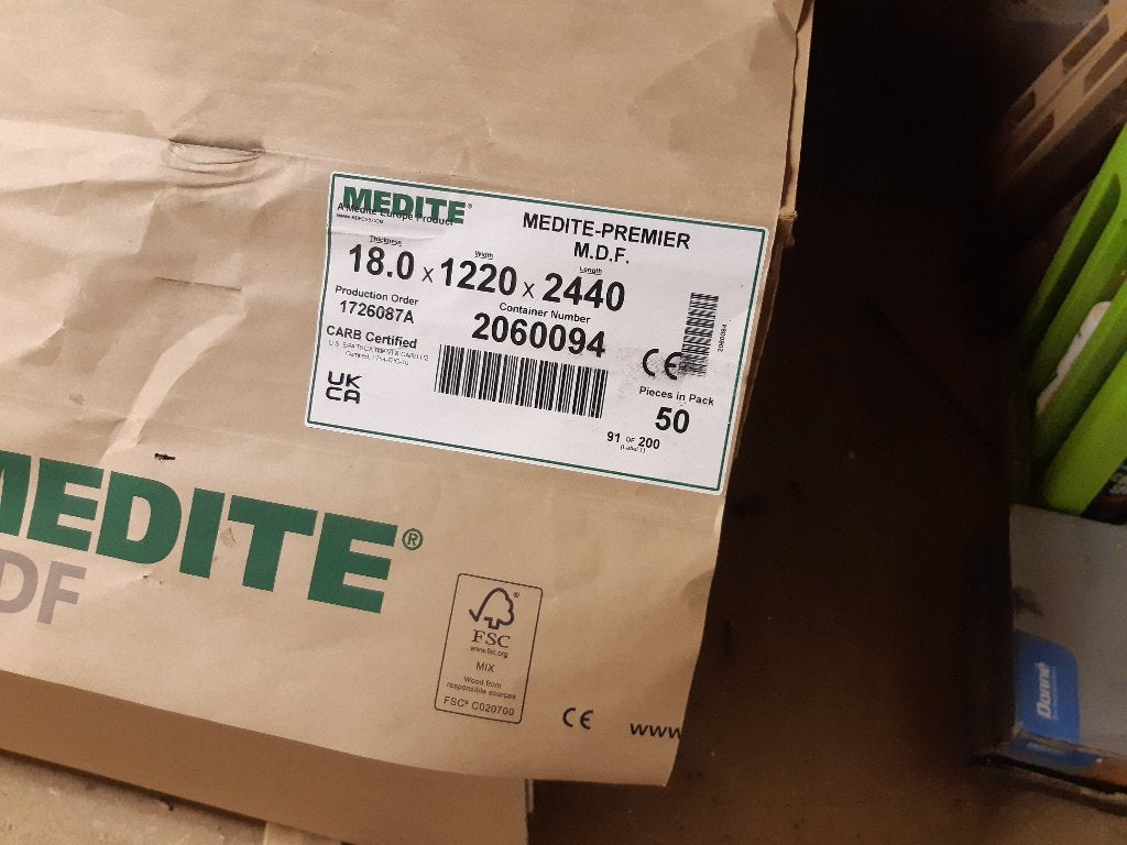 Te Koop Medite MDF ., Doe-het-zelf en Verbouw, Ophalen, Nieuw, Hout, Minder dan 20 mm