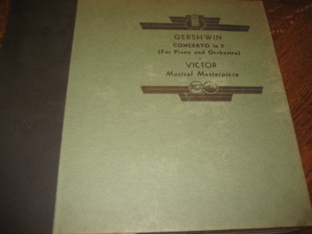 His masters voice gershwin concerto in f 4 bakalieten 78 rpm, Gebruikt, Overige typen, Ophalen of Verzenden, 12 inch