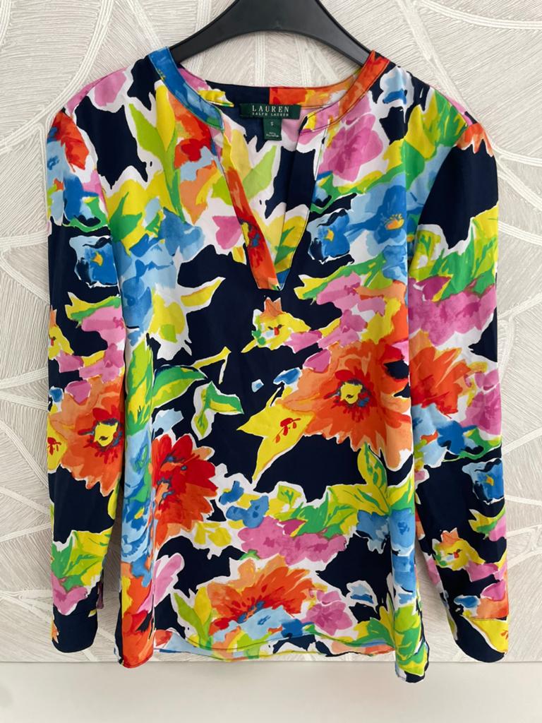 Ralph Lauren blouse, Ophalen of Verzenden, Zo goed als nieuw, Blauw