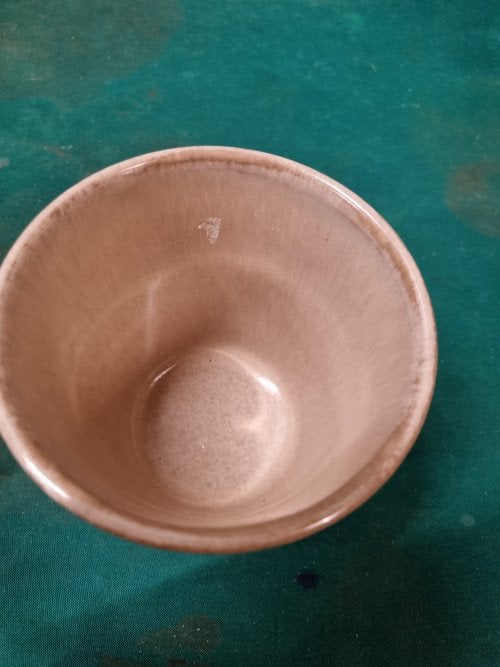 bloempot bruin creme aardewerk, Ophalen of Verzenden, 'T Olde Gre-j, Info@toldegrej.nl, Endepoelstraat 20f Didam