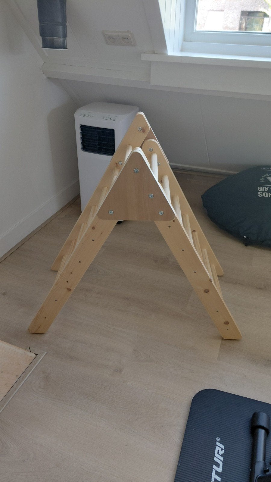 Houten Klimrek voor Kinderen - Montessori Speelgoed, Ophalen, Zo goed als nieuw, Klimwand