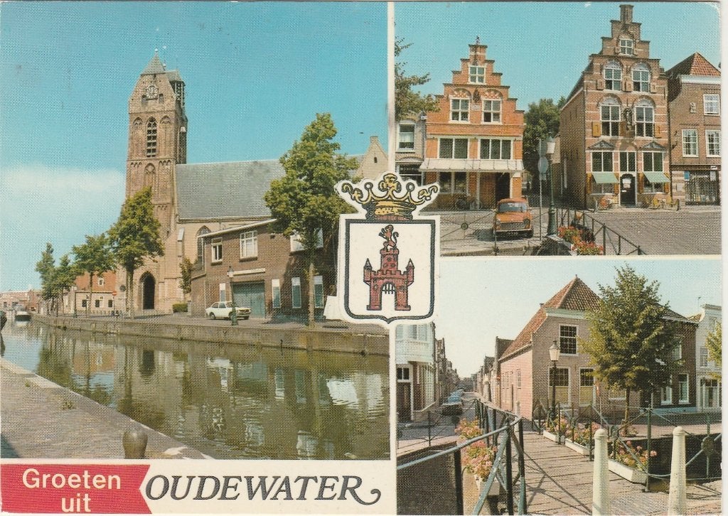 OUDEWATER Kerk Heksenwaag Mini Brug Groeten, Verzenden, 1960 tot 1980, Gelopen, Utrecht