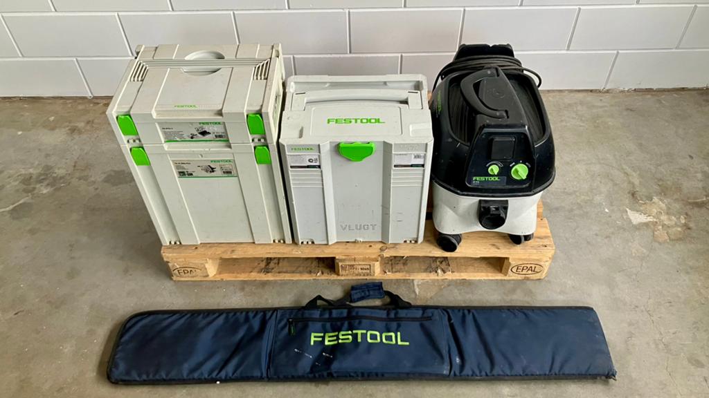 Festool TS 75 EBQ-Plus Invalcirkelzaagmachine - Complete set, Doe-het-zelf en Verbouw, Gereedschap | Zaagmachines, Gebruikt, Invalzaag
