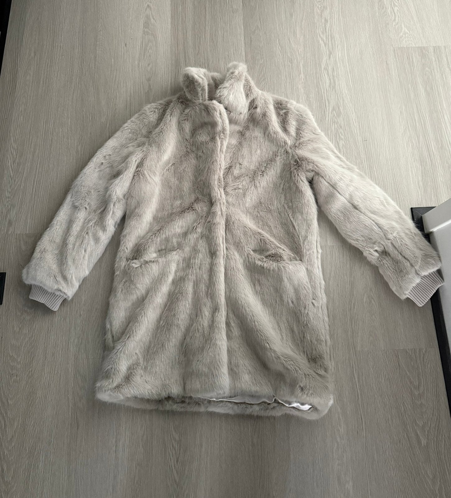 Zachte lichtgrijze winterjas van Seven Sisters maat M, Kleding | Dames, Ophalen of Verzenden, Nieuw, Maat 38/40 (M), Grijs