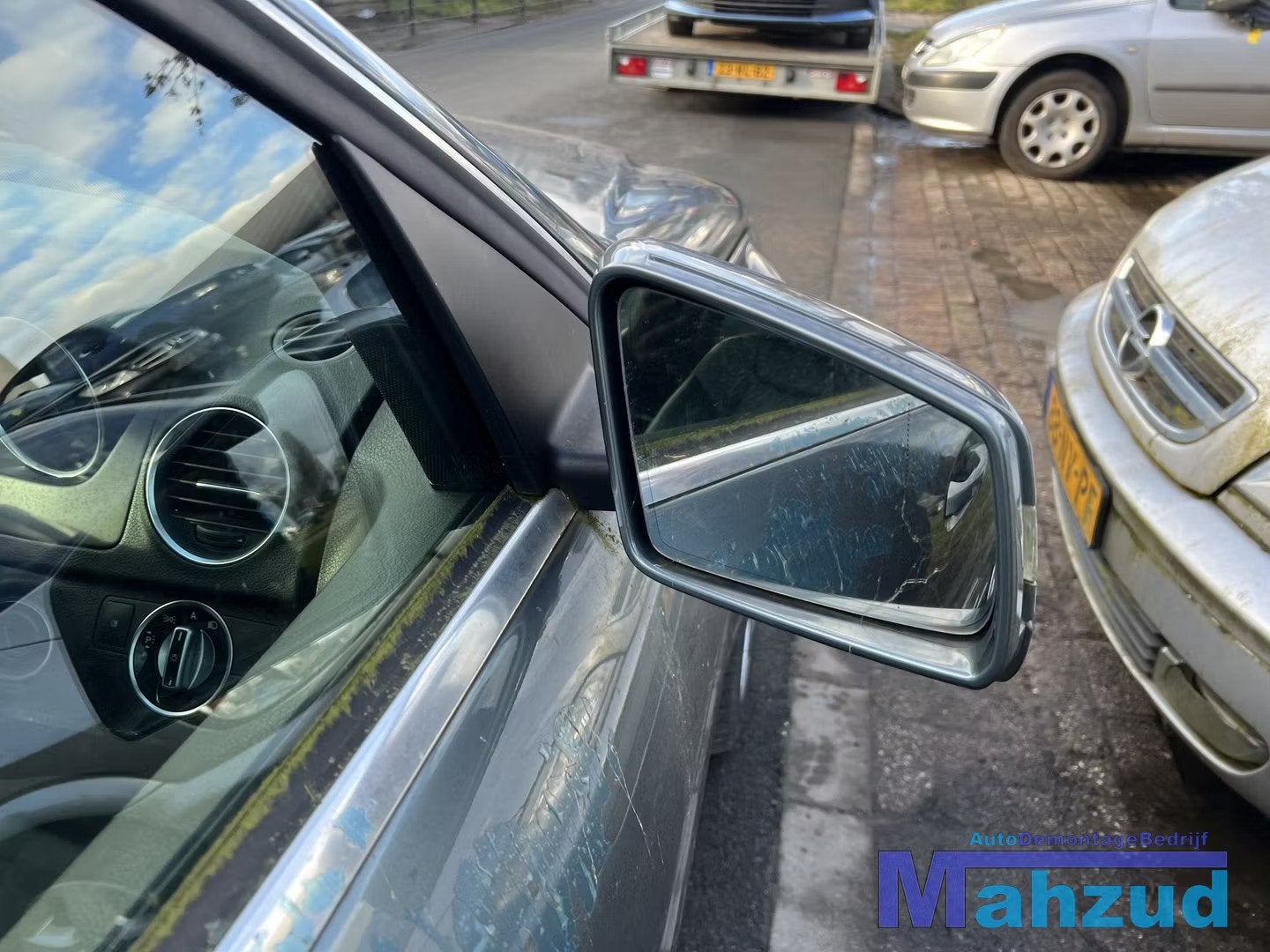 MERCEDES C S204 W204 Groen 779 rechts spiegel 2011-2013, Gebruikt, Mercedes-Benz AG, Mercedes-Benz, Ophalen of Verzenden