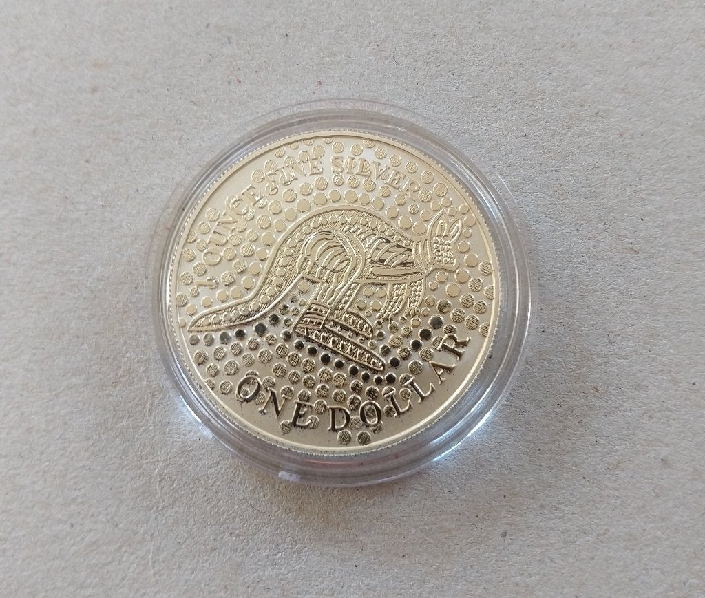 1 oz Zilver Kangaroo munt (RAM) van 2001 uit Australië, Ophalen of Verzenden, Zilver