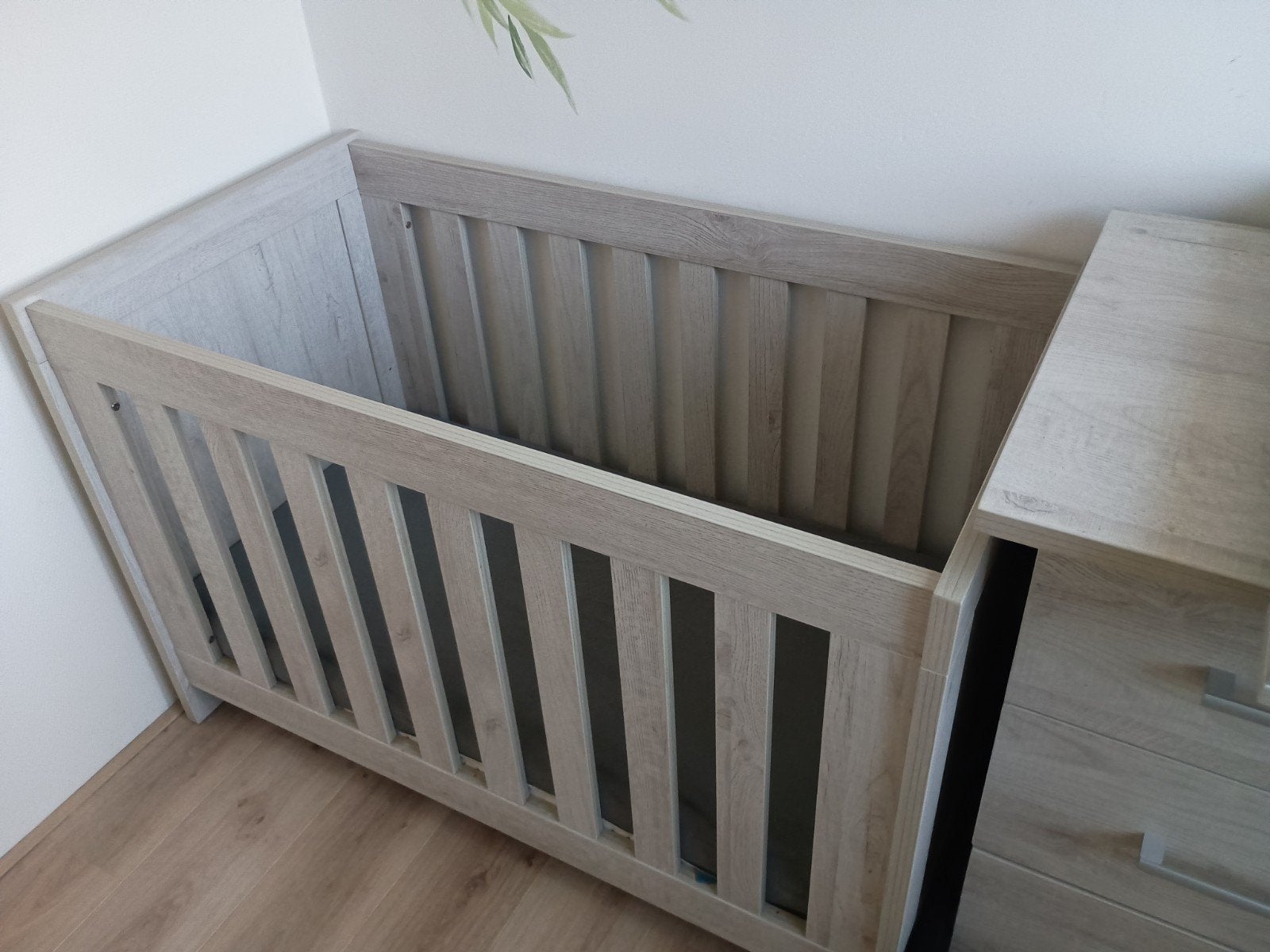 TWF Ledikant en Commode (eventueel incl. matrasje), Ophalen, Gebruikt, 50 tot 70 cm, 100 cm of meer