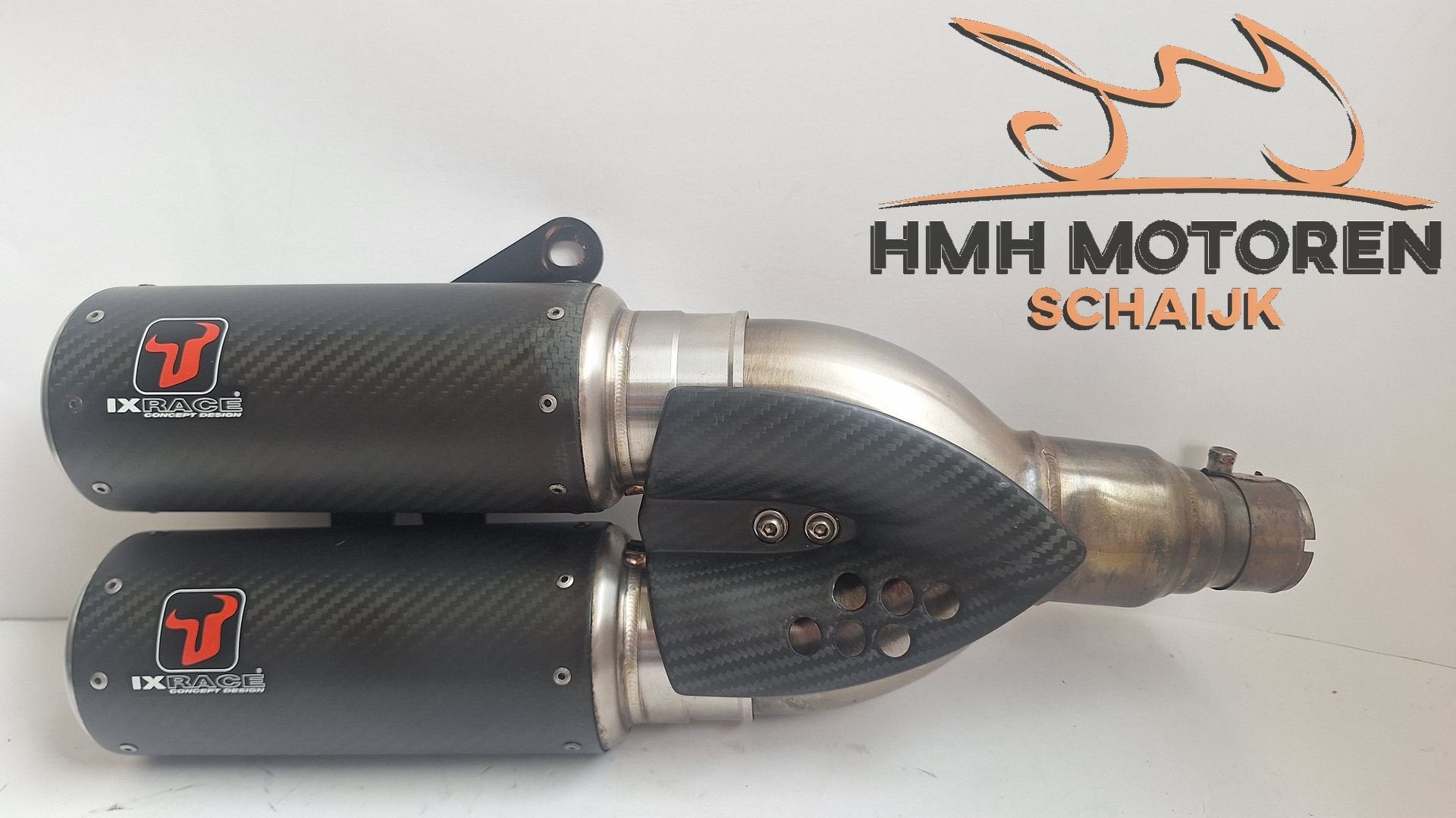 IXRACE DCX2 Carbon Forged Uitlaat Honda X-ADV 750 Met E-keur, Gebruikt, -, -, Ophalen of Verzenden