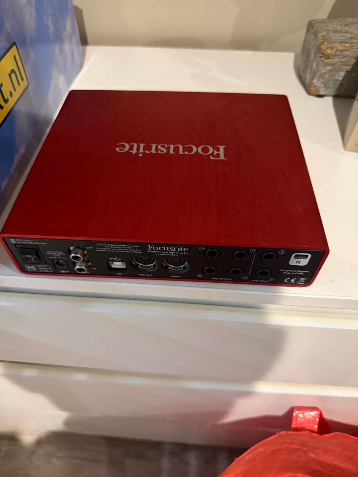 Focusrite Scarlett 2i4 USB Audio Interface, Ophalen of Verzenden, Gebruikt