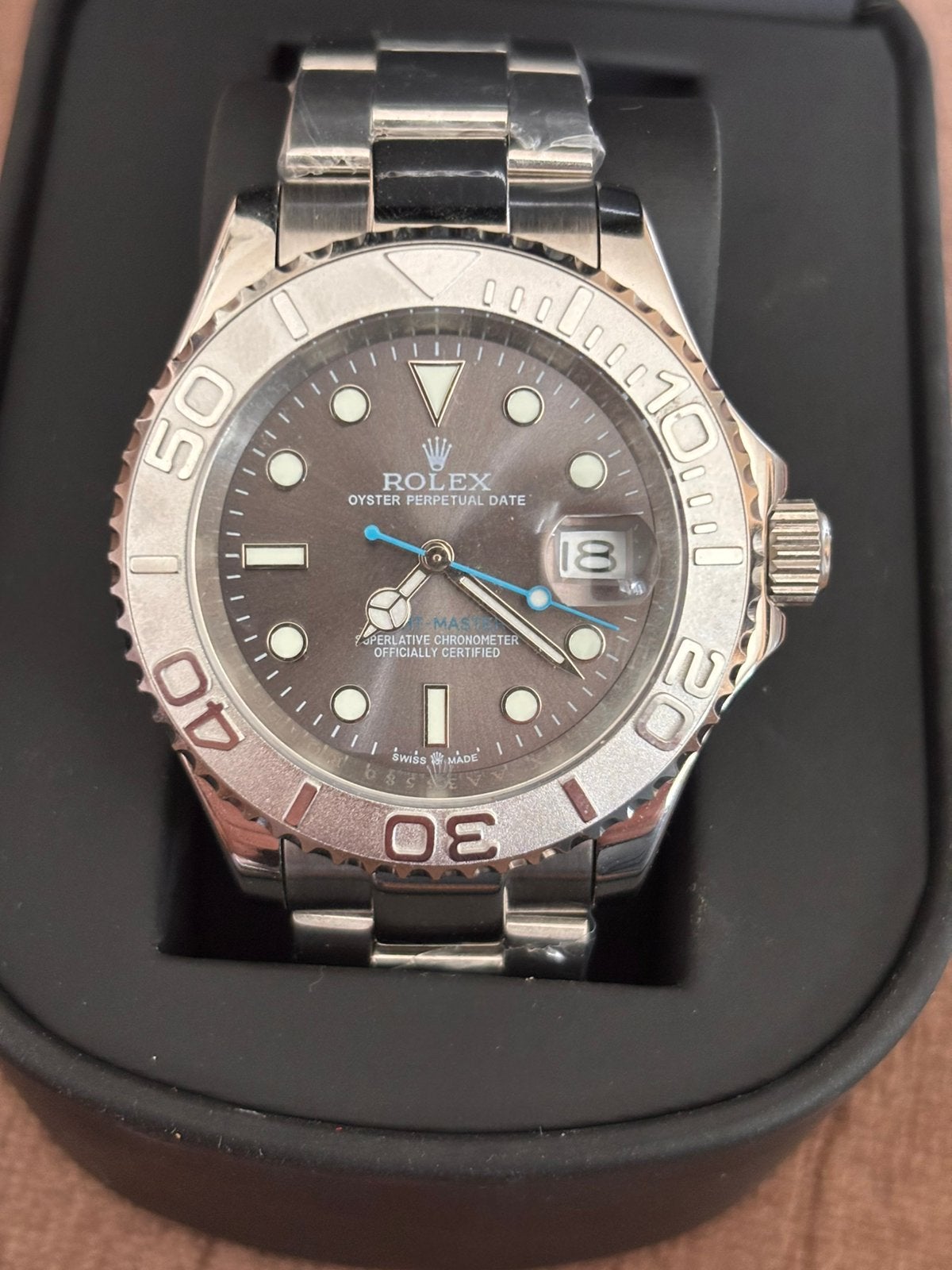 Te koop Yacht Master, Ophalen of Verzenden, Zo goed als nieuw, Staal, Rolex